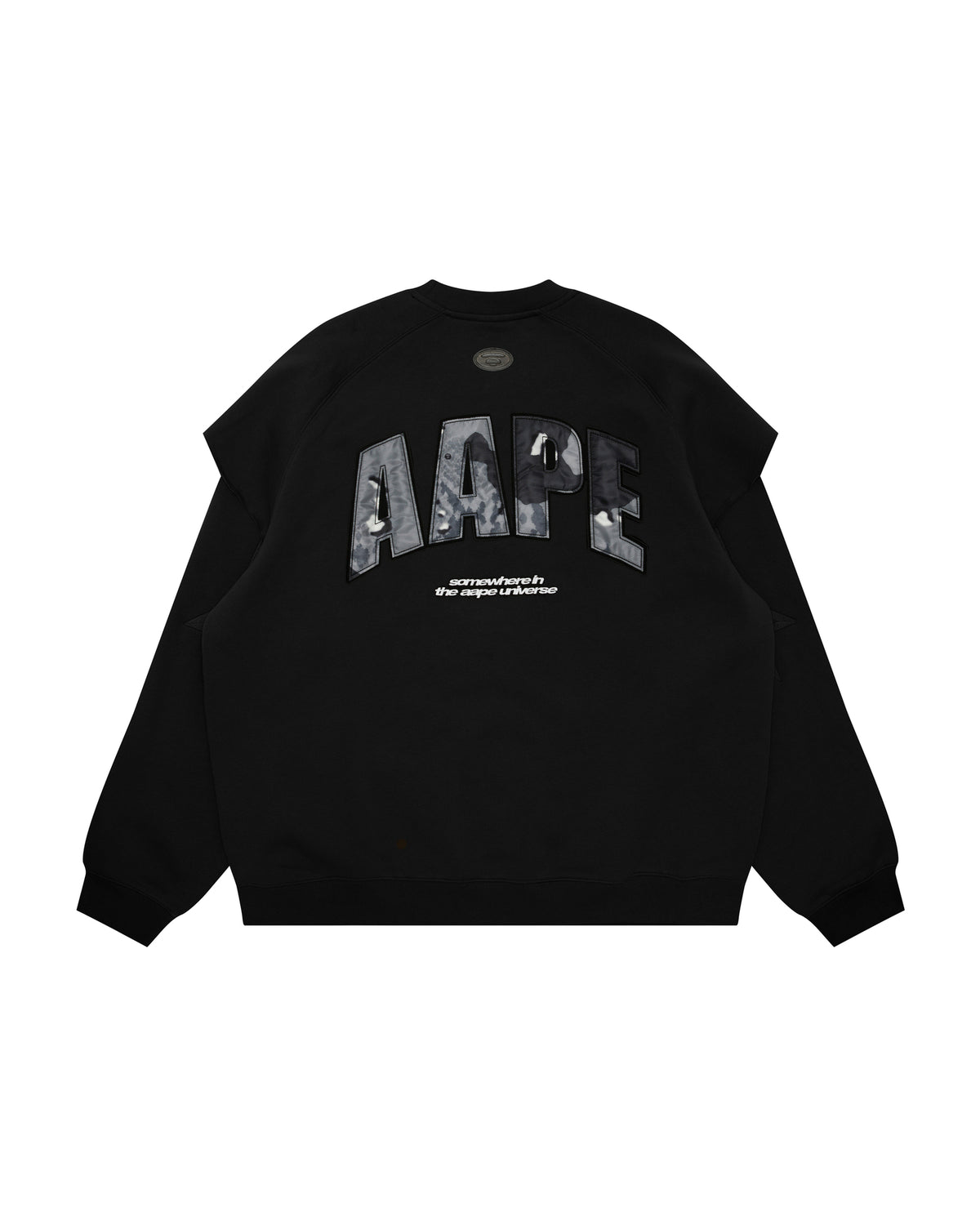 Moonface logo layered sweatshirt
