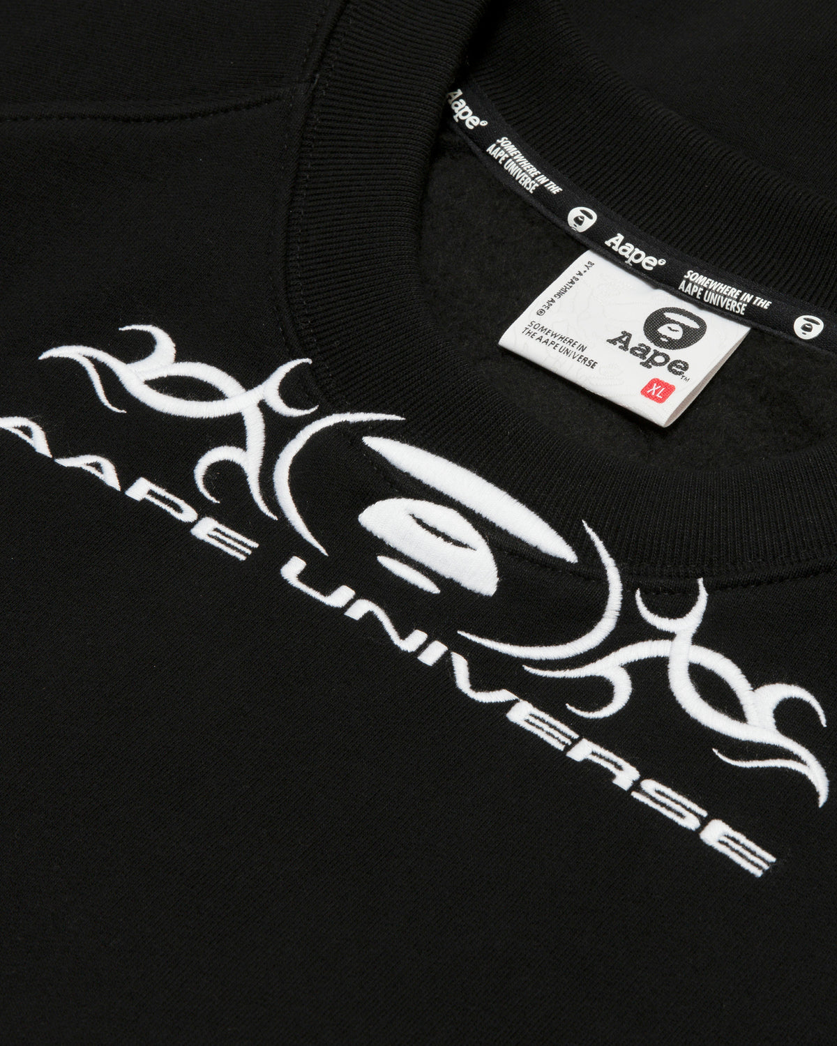 Moonface logo layered sweatshirt