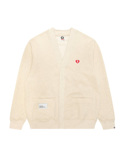 AAPENOW heart  moonface embroidered cardigan