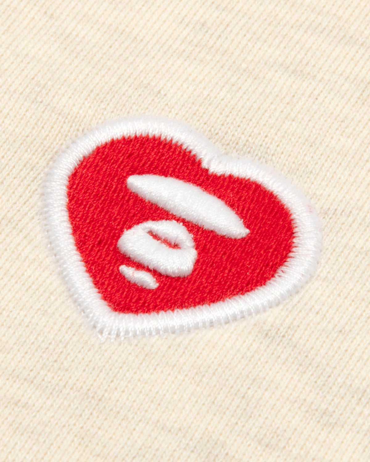 AAPENOW heart  moonface embroidered cardigan