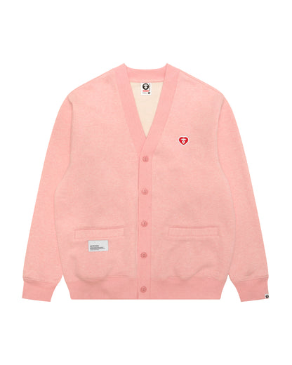 AAPENOW heart  moonface embroidered cardigan