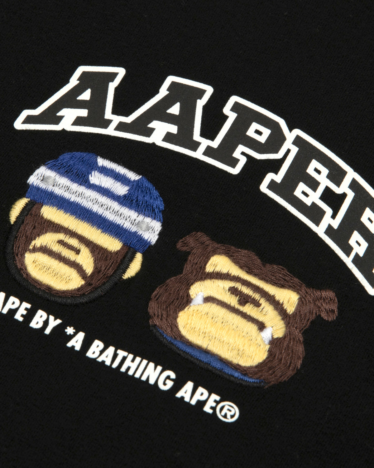 AAPER embroidered hooded baseball jacket