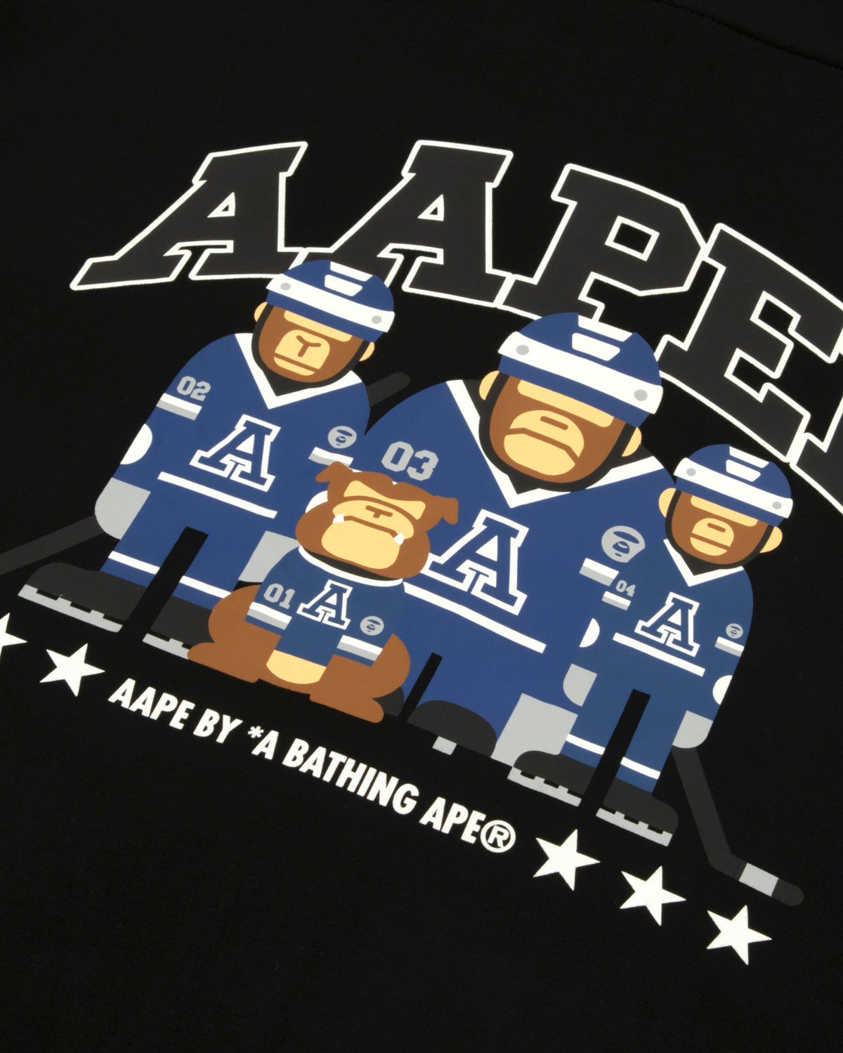 AAPER embroidered hooded baseball jacket