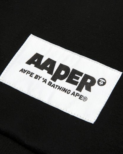 AAPER embroidered hooded baseball jacket