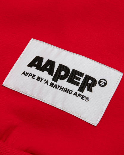 AAPER embroidered hooded baseball jacket