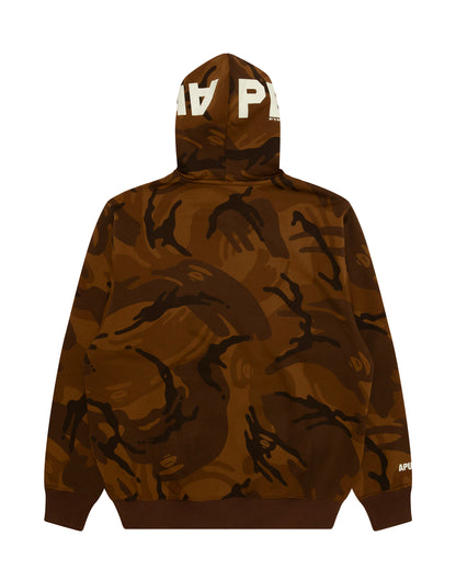 AAPER camo zip-up hoodie