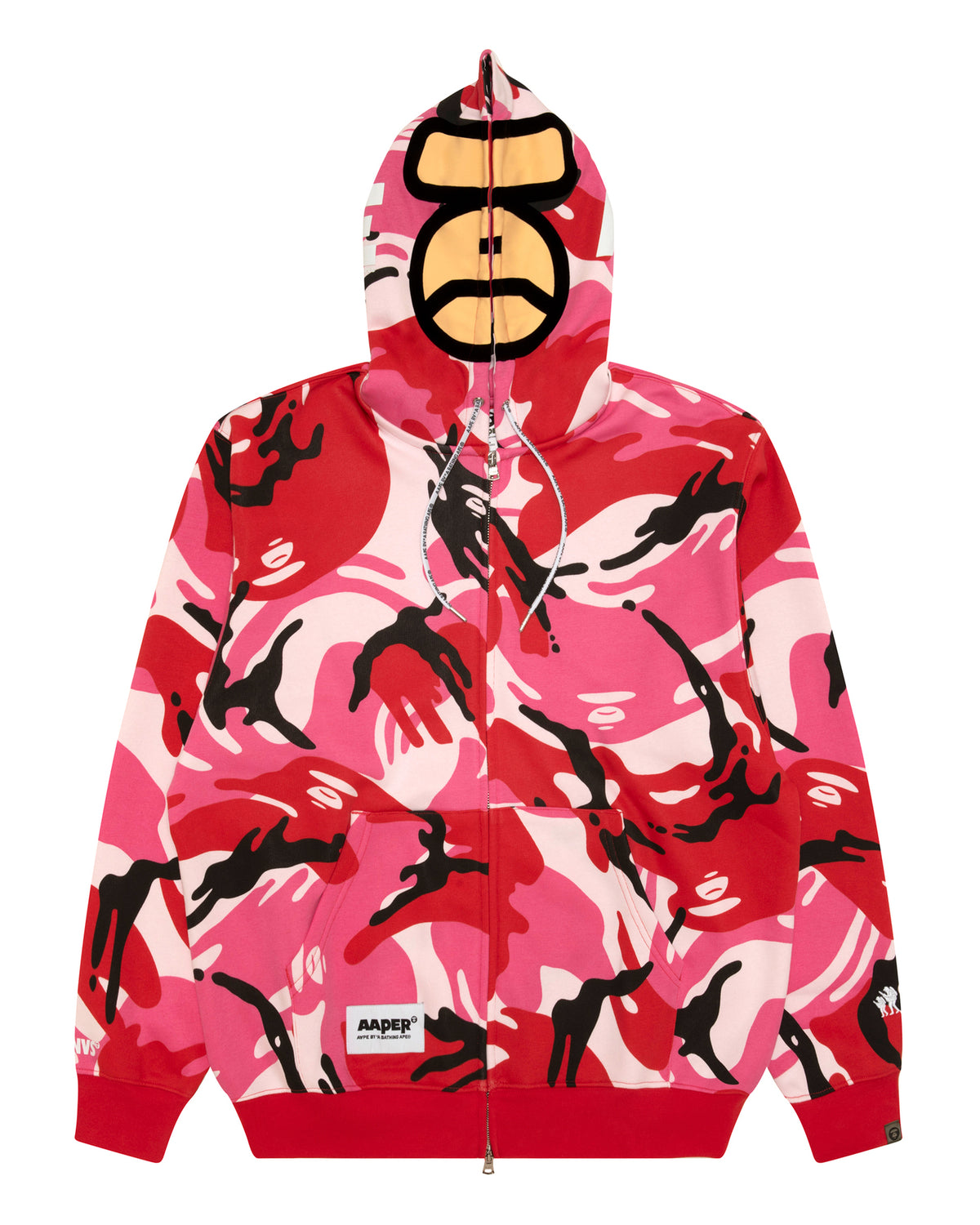 AAPER camo zip-up hoodie