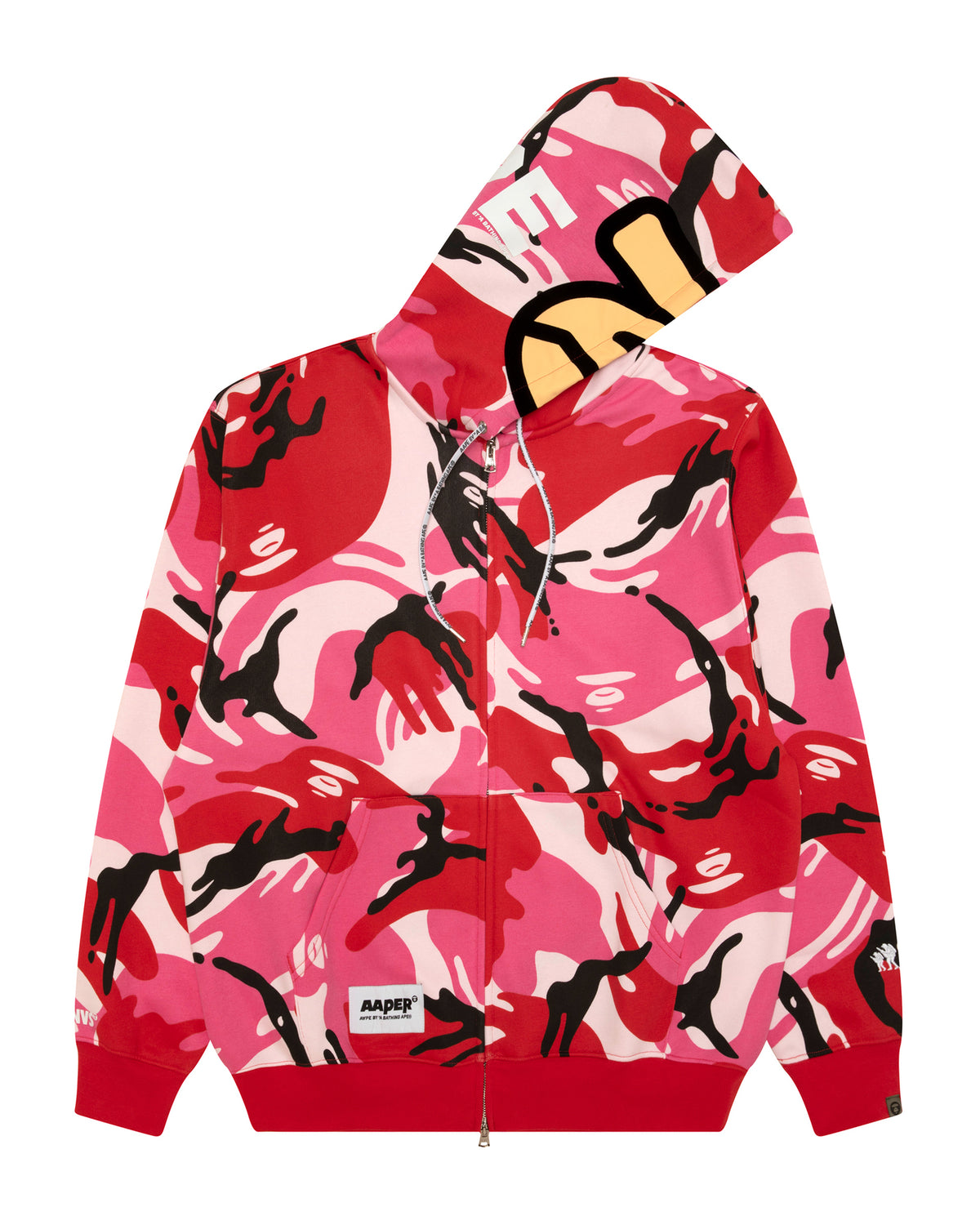 AAPER camo zip-up hoodie