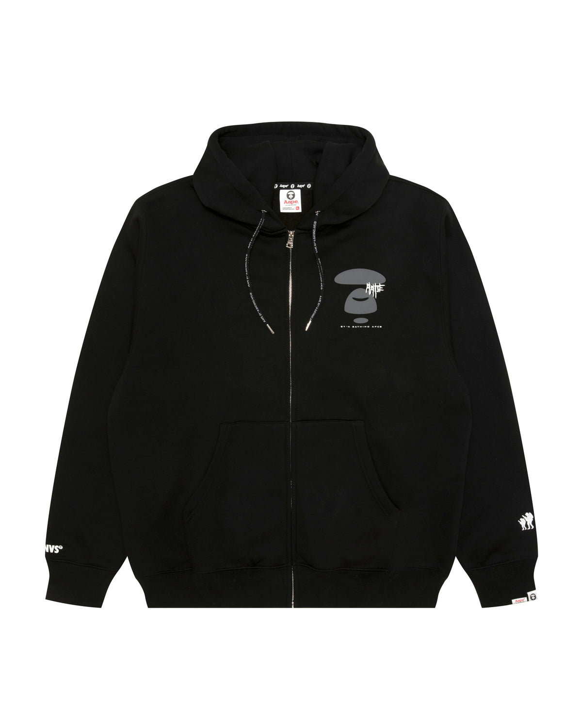 AAPEUNVS moonface zip-up hoodie