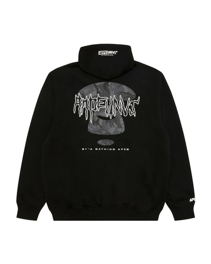 AAPEUNVS moonface zip-up hoodie
