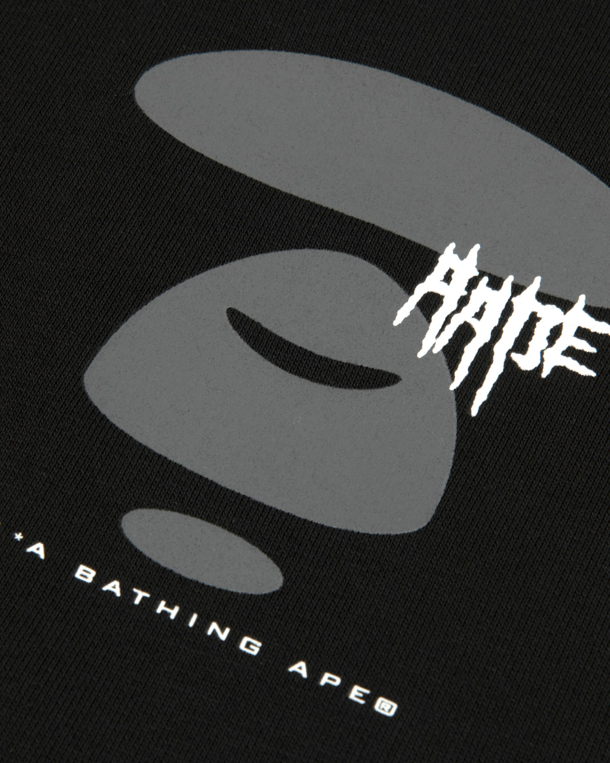 AAPEUNVS moonface zip-up hoodie