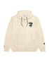 AAPEUNVS moonface zip-up hoodie