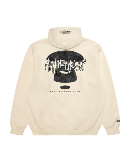 AAPEUNVS moonface zip-up hoodie