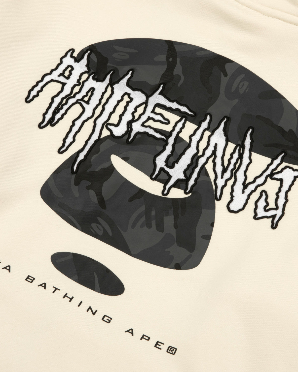 AAPEUNVS moonface zip-up hoodie