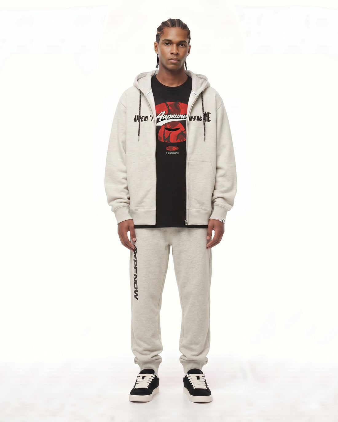 Hooded zip sweatshirt
