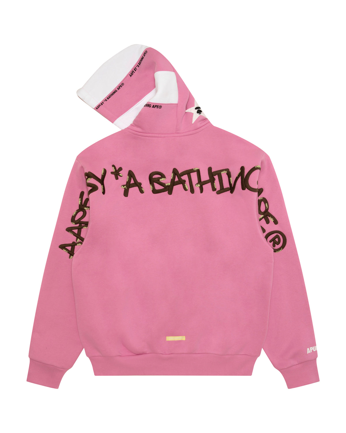 Moonface embroidered hooded jacket