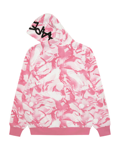 AAPEUNVS Printed Zip-Up Hoodie