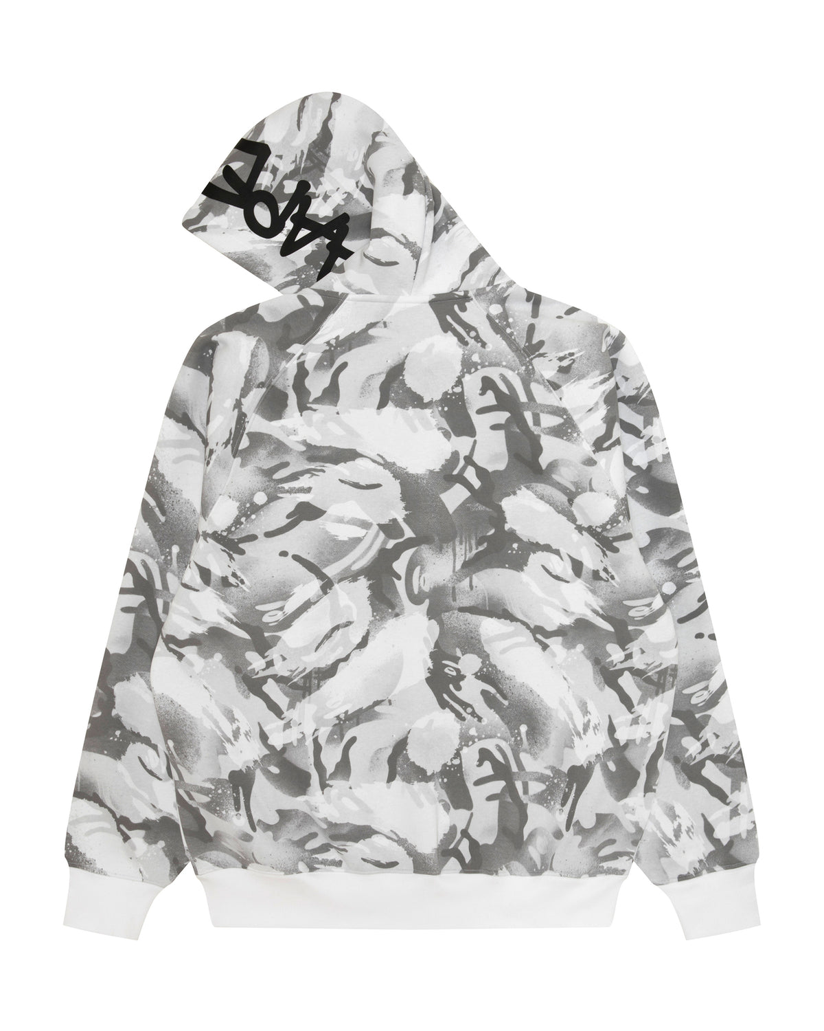 AAPEUNVS Printed Zip-Up Hoodie