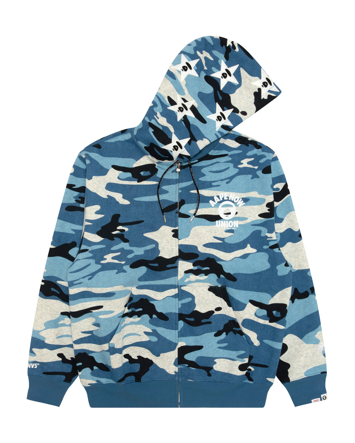 AAPE Woodland Camo Camo Zip-up Hoodie