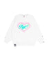 Moonface heart graphic sweatshirt