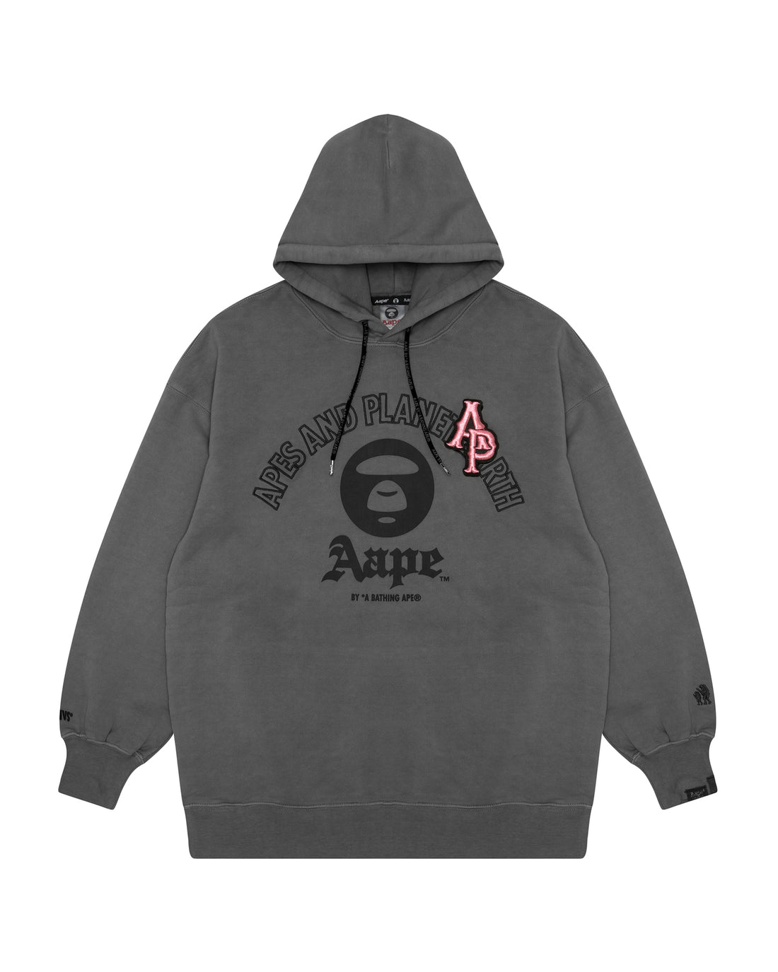 Moonface monogram relaxed hoodie