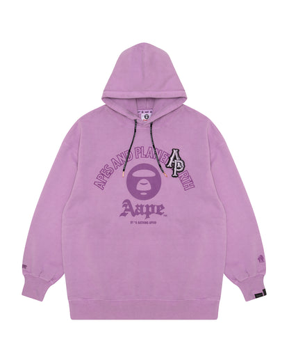 Moonface monogram relaxed hoodie