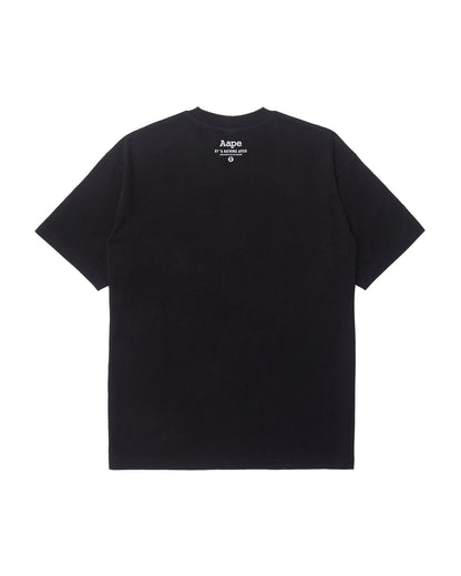 Moonface camo graphic tee
