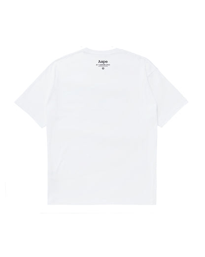 Moonface camo graphic tee