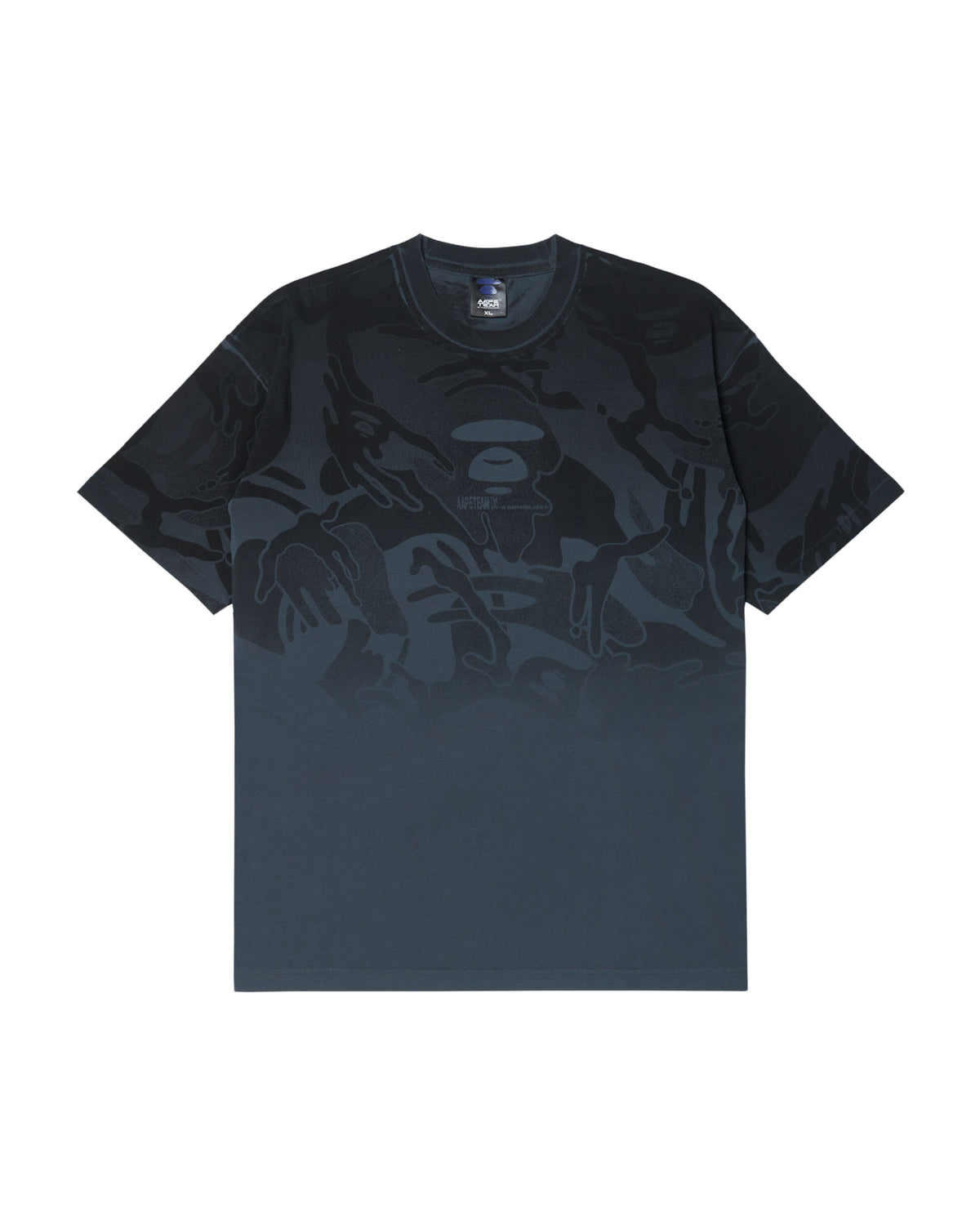 Moonface camo gradient tee