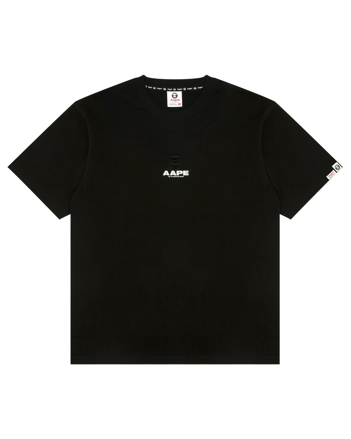 Camo moonface logo tee