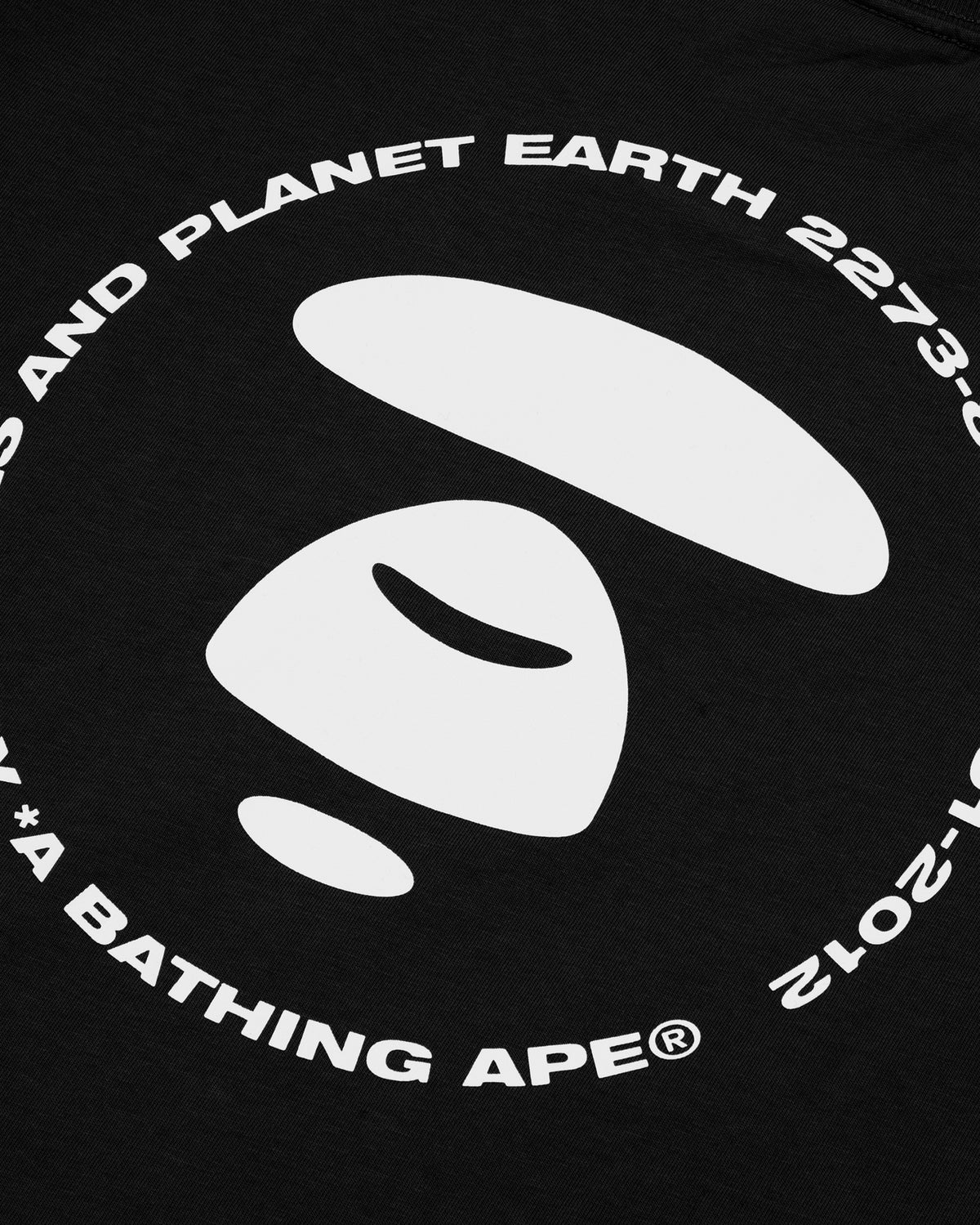 Camo moonface logo tee