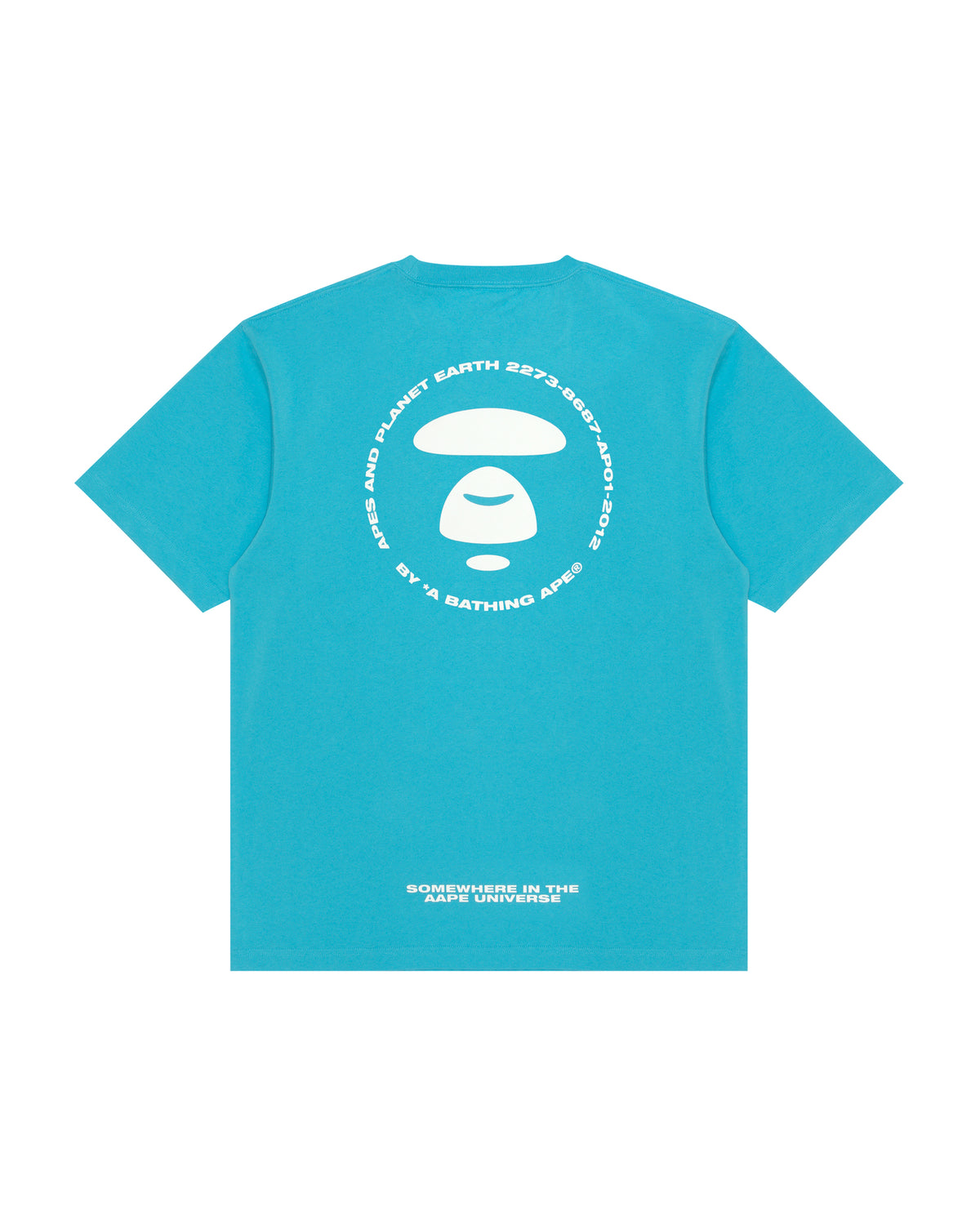 Camo moonface logo tee