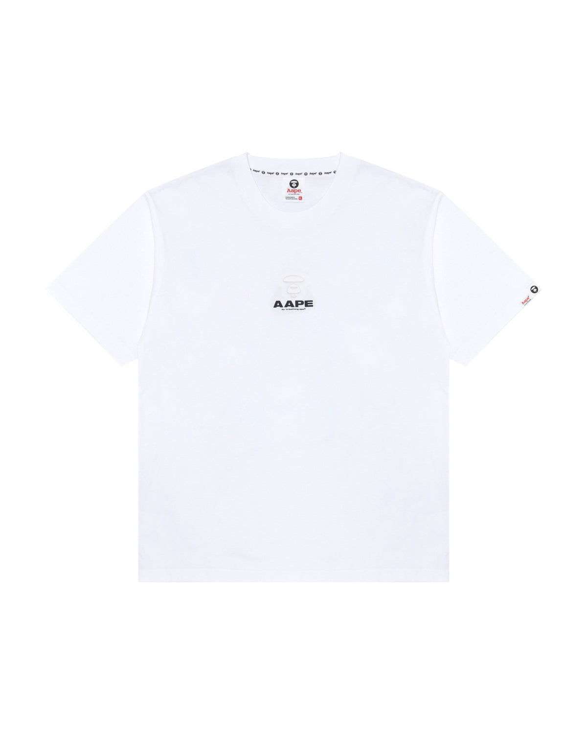 Camo moonface logo tee