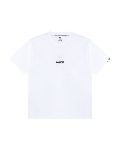 Camo moonface logo tee