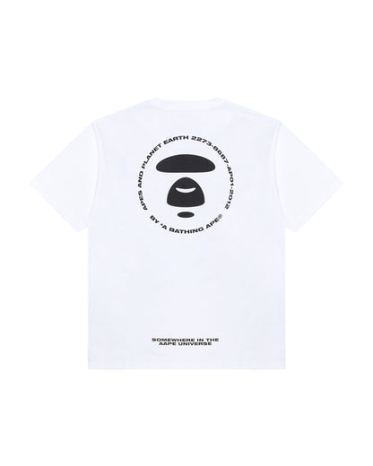 Camo moonface logo tee