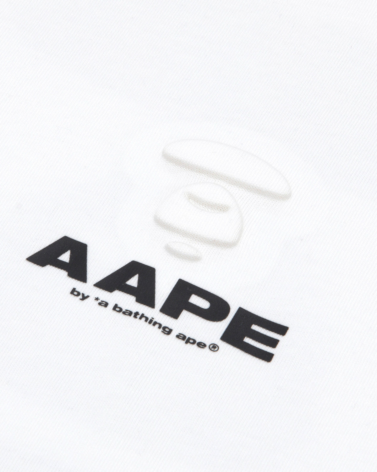 Camo moonface logo tee