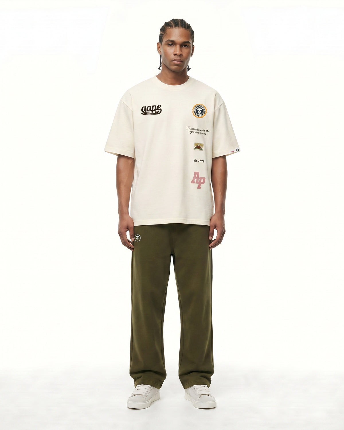 AAPEUNVS embroidered logo tee