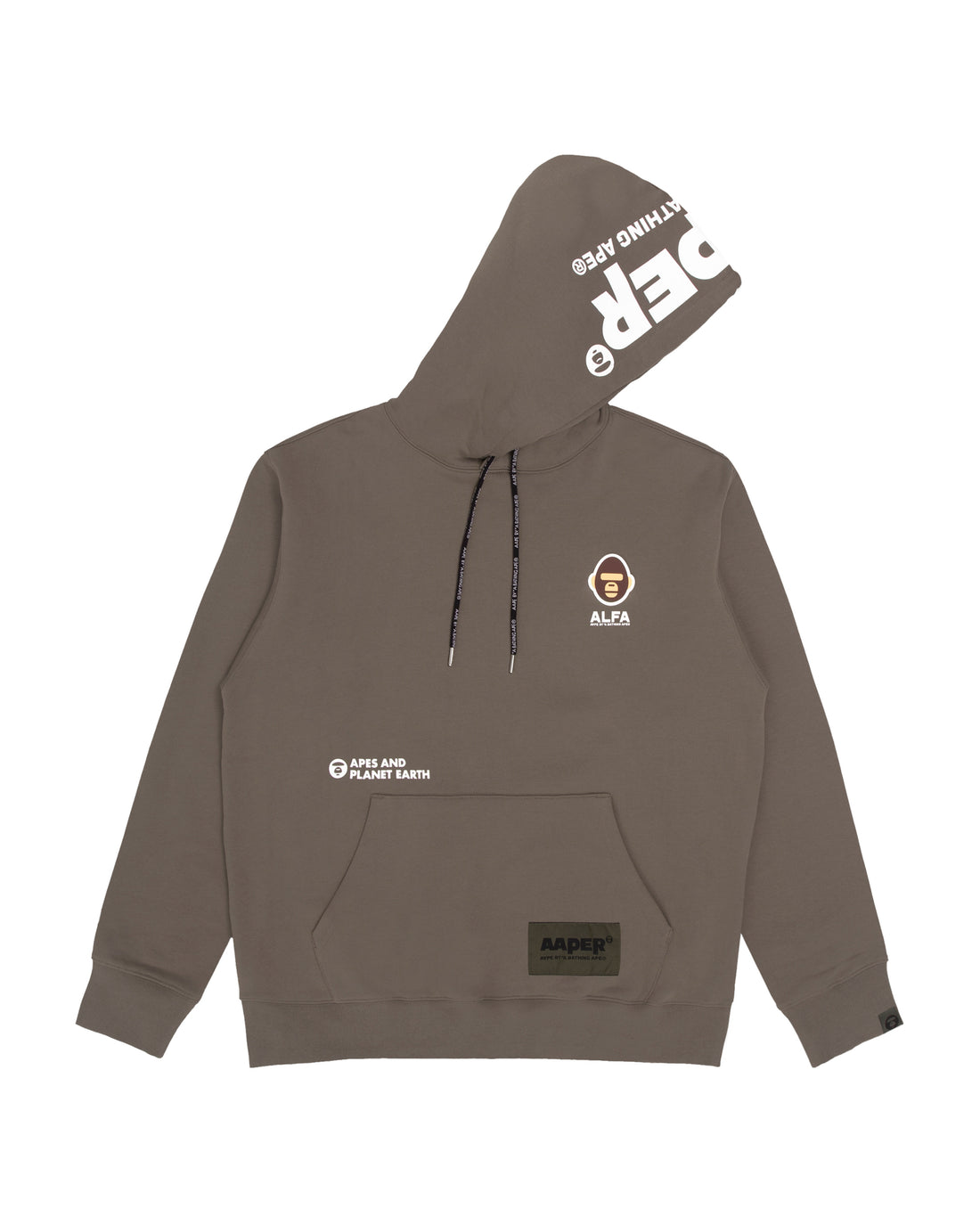 AAPER Moonface fleece hoodie