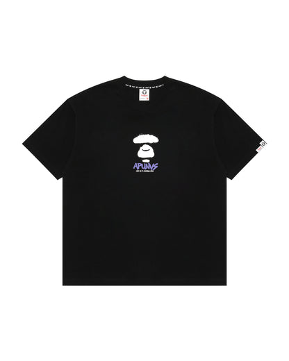 Moonface drip graphic tee