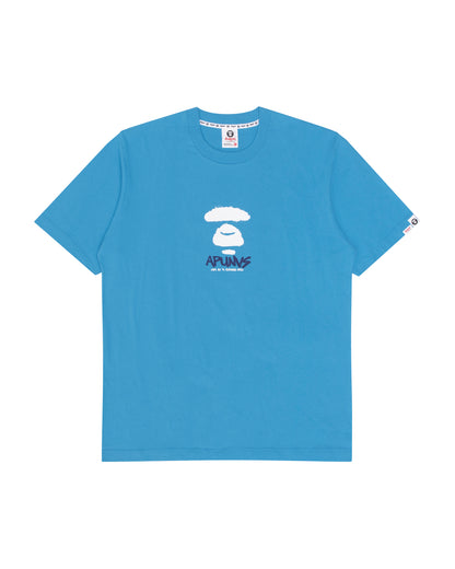 Moonface drip graphic tee